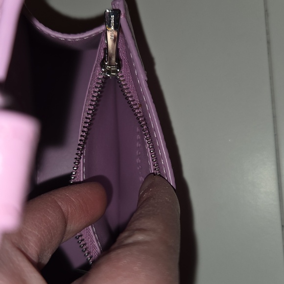 Balenciaga Purple Leather Card Holder W/ Keychain - Picture 9 of 12